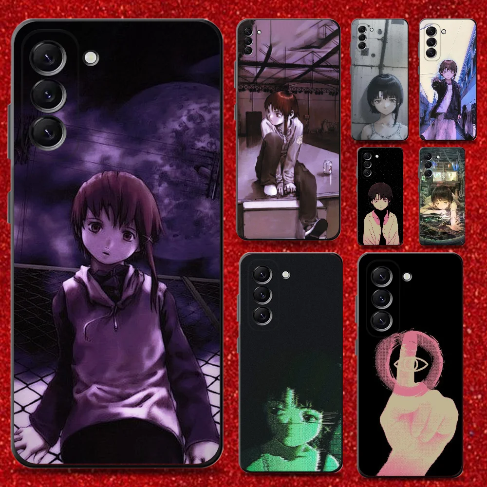 

Serial Experiments L-Lain Phone Case For Samsung Galaxy A13,A21s,A22,A31,A32,A52,A53,A71,A80,Soft Black Shell