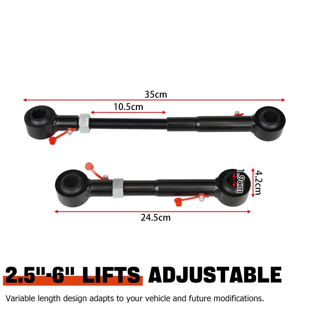 Front Swaybar Link Quicker Disconnect System Adjustable 2.5-6\