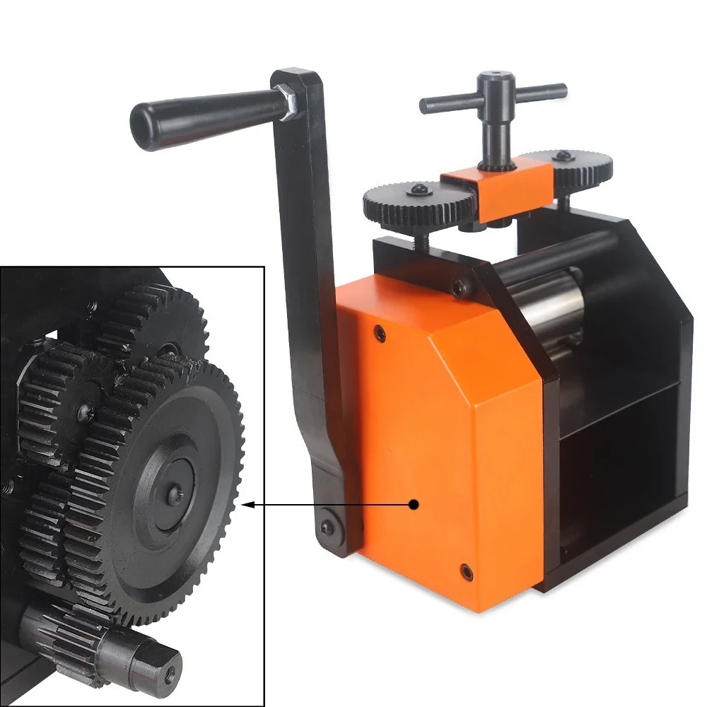 Jewelry Press 3-in-1 Functionality, Gear Ratio 1:2 Ideal for Crafting Metal Jewelry Sheets Squares Wires and Semicircles