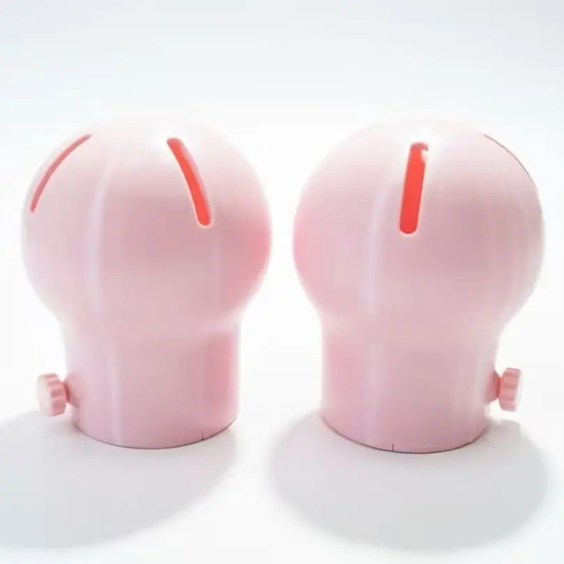 3D Printed Hand Ball Restraint Prop Pink Hand Cage With Screw Knob Adult Cosplay Games Costume Accessory