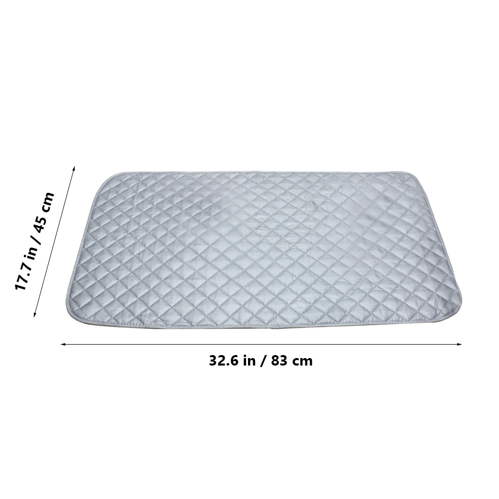 

Гладильное одеяло 85X48 см, серый противоскользящий железный коврик для стиральной машины, сушилки, складной легкий коврик для белья, термостойкий дорожный утюг