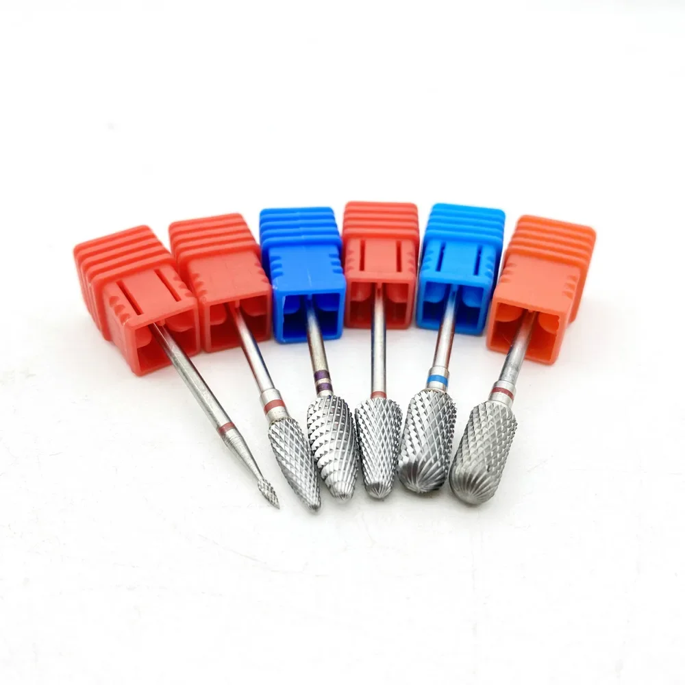 21 Sizes Tungsten Carbide Nail Drill Bits Machine Nail Cutter Nail File Manicure Carbide Nail Drill Bit&Dental Burs