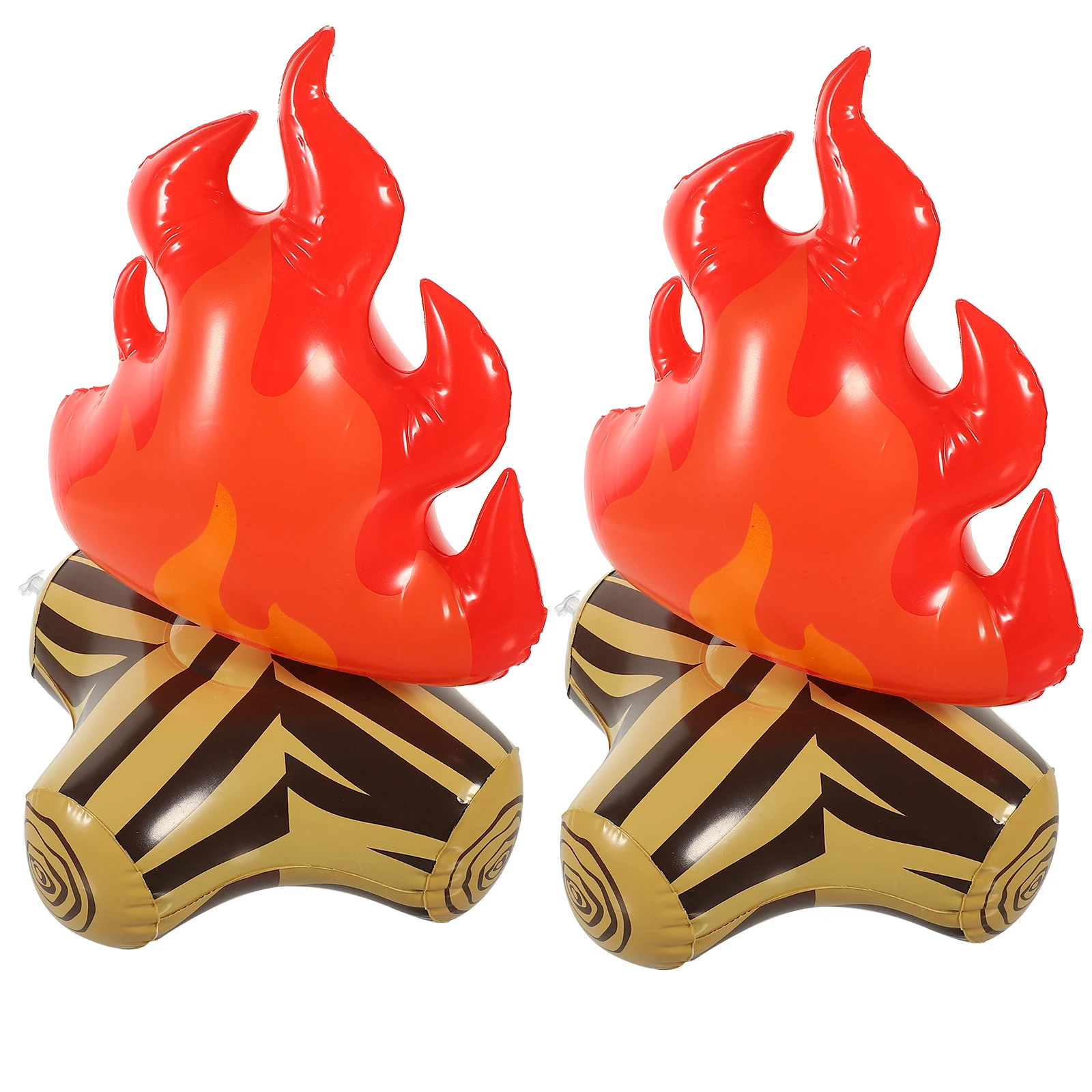 

2pcs Inflatable Flame Props Lifelike PVC Camping Bonfire Fake Fire Decorations for Party Outdoor Activities Christmas