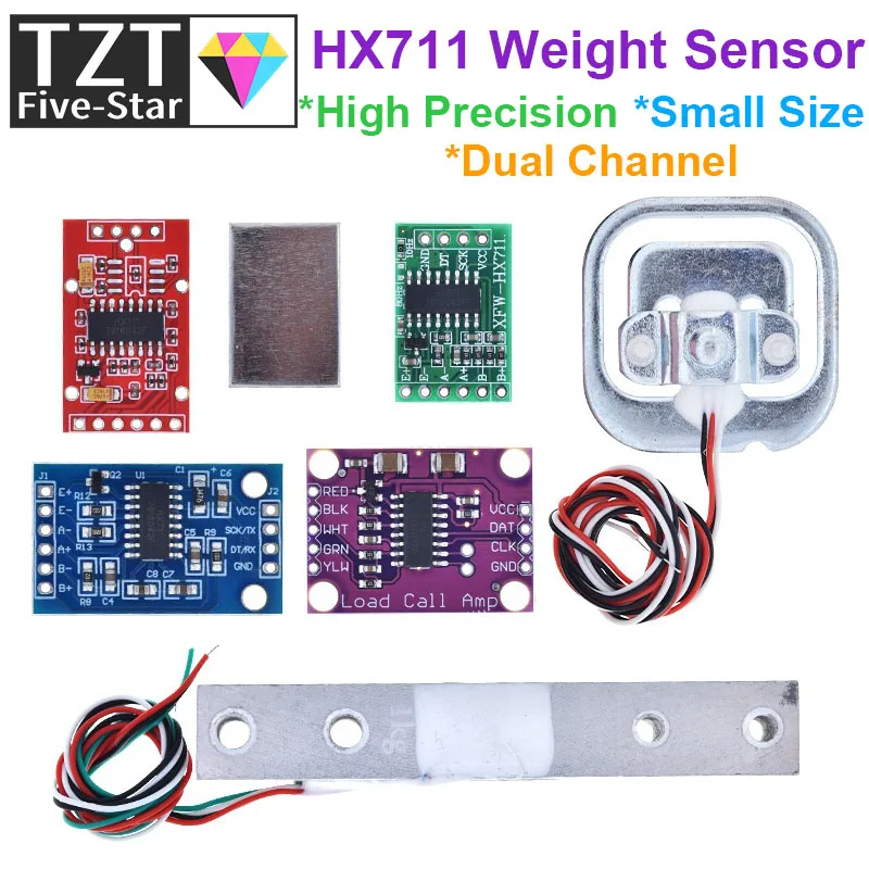 Load Cell 1KG 5KG 10KG 20KG HX711 AD Module Weight Sensor Electronic Scale Aluminum Alloy Weighing Pressure Sensor For Arduino