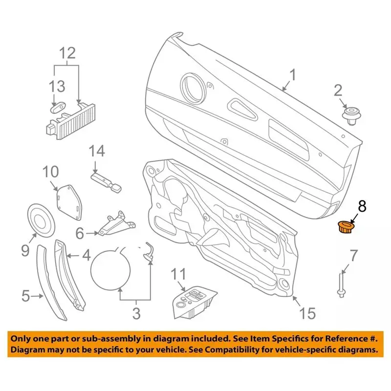 Limited Time Offer For BMW Z4 E85 E86 03-08 Door Lock Pin Post Grommet Guide Trim Bezel 51417042868