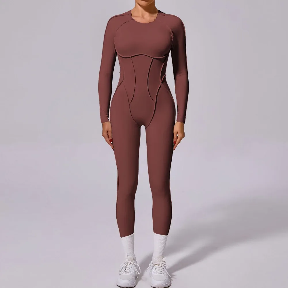 Yoga Jumpsuits Sports Sets Hip-lifting One-Piece Open Back Tracksuit High Elasticity Gym Workout Clothes Sexy for Women Outfits