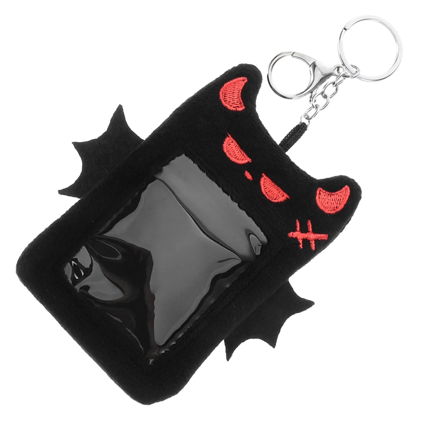 Wings Card Holder Keychain Id Bus Badge Photocard Keyring Plush Credit Case