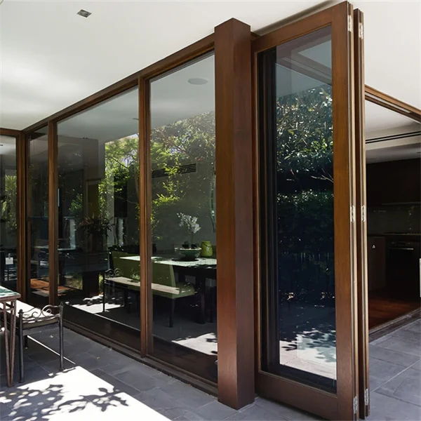 AS2047 Automatic Double Glass 3 Track Sliding Door Interior Sliding Door System Black White Grey Brown Color Patio Sliding Door