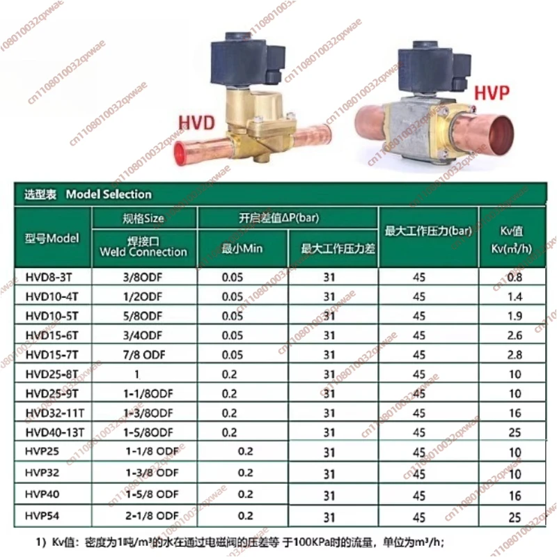 HVD/HVP Piston Solenoid Valve 220V Air Conditioner Cold Storage Chiller Defrosting Oil Circuit Refrigeration Stop