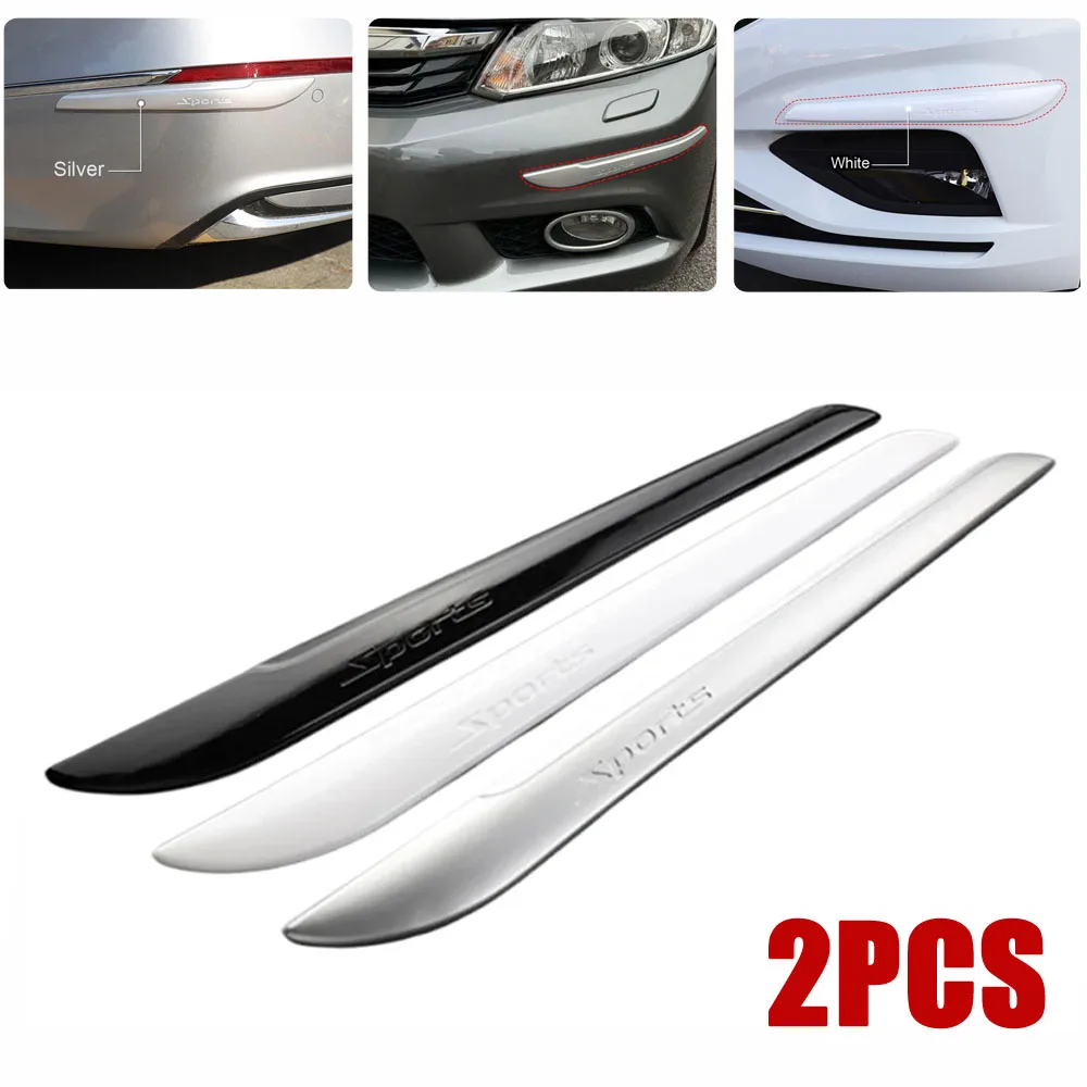 

2pcs Car Body Front Rear Bumpers Protector Corner Guard Decal Car Door Anti Scratch Strips Anti-collision Sticker Accessories