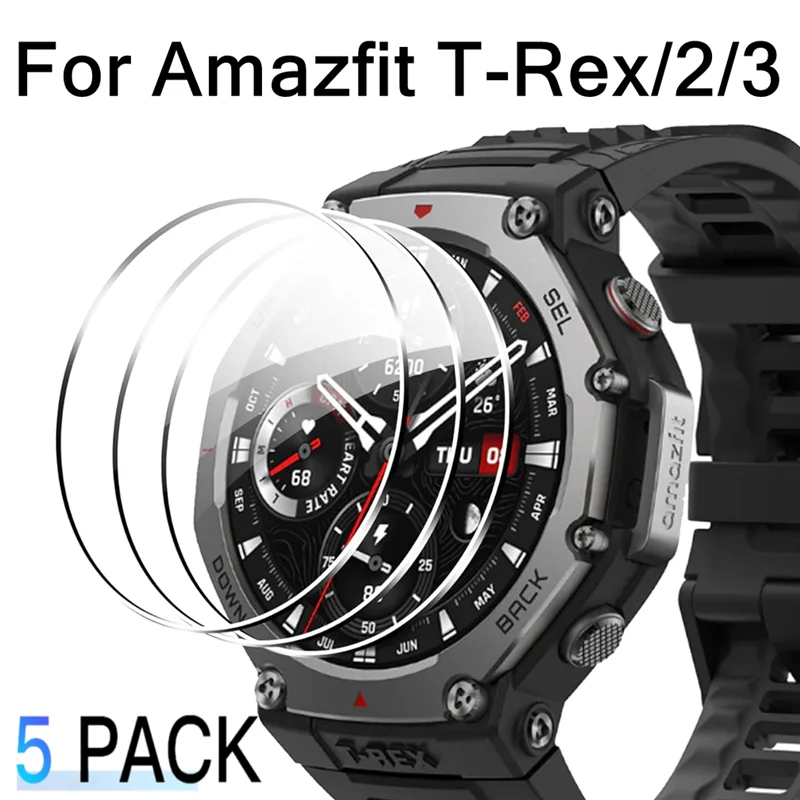 Tempered Glass For Amazfit T-rex 3 2 Pro Hardness HD Clear Film Screen Protector For Amazfit T-rex2 T-rex3 T-rexPro Accessories