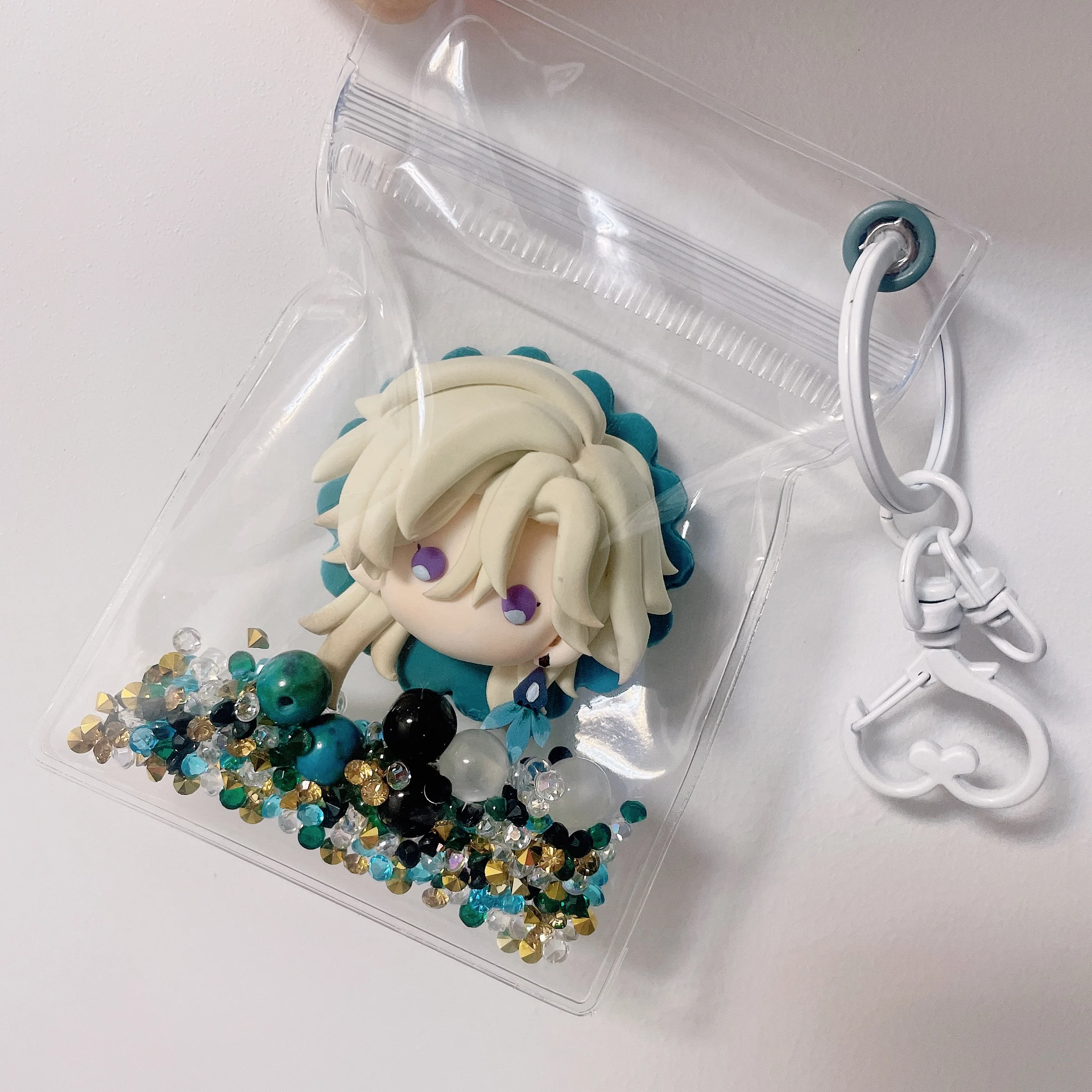 Anime Honkai: Star Rail Aventurine Cosplay Refrigerator Magnets Cartoon Fridge Magnet Goodie Bag Keyring Pendant Xmas Gift