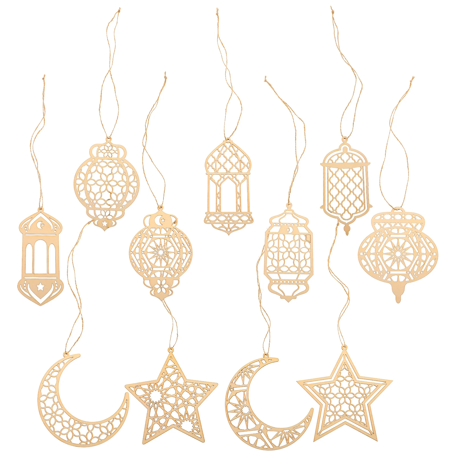 ชุดงานฝีมือตกแต่งบ้าน 11 ชิ้น ทำจากไม้ ตัดแต่งเองได้ ไม่เคลือบสี สำหรับงานปาร์ตี้วันหยุด ทำจี้แขวนประดับ