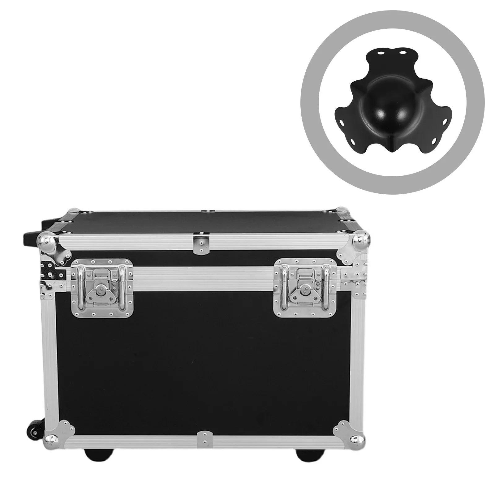 10Pcs Chrome Plated Right Angle Ball Corner Protectors Flight Case Hardware Box Edge Guard Cabinet Metal Corner Guards
