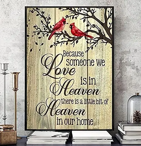 New Tin Sign There is A Little Bit of Heaven in Our Home Retro Bar Pub Bathroom Bedroom Wall Decoration Novelty 6 X 8 in