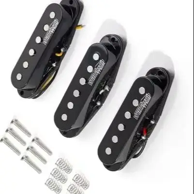 Wilkinson WOVS Electric Guitar Pickups Set Vintage Voice Single Coil  Black