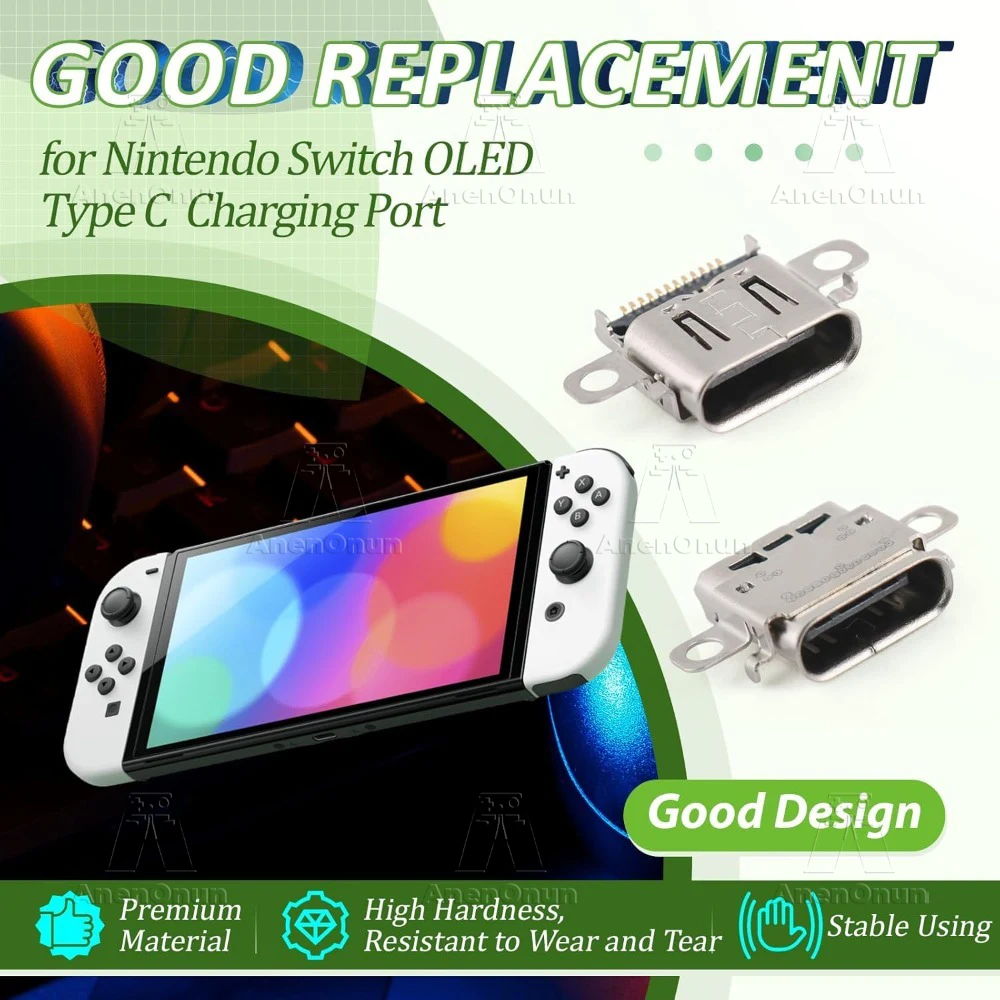 Port ładowania USB-C do Switch OLED, złącze dokujące do konsoli Switch OLED, gniazdo zasilania, port zamienny do naprawy