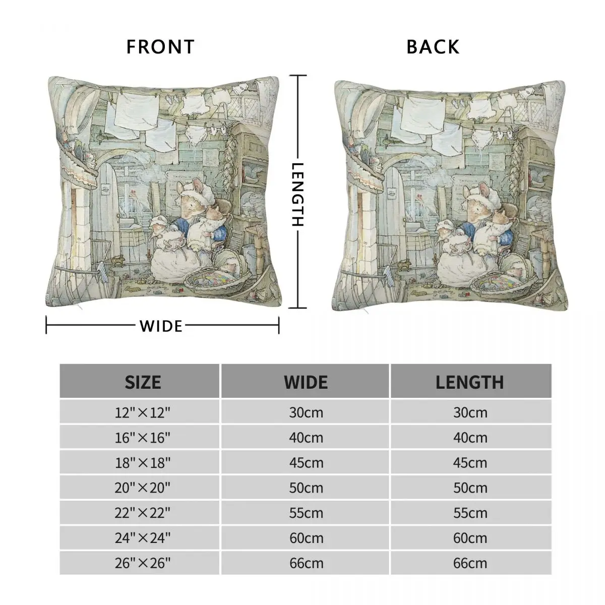 Poppy And Her Babies Sit By Fire Pillowcase Polyester Linen Velvet Printed Zip Decor Throw Pillow Case Home Cushion Cover 45x45