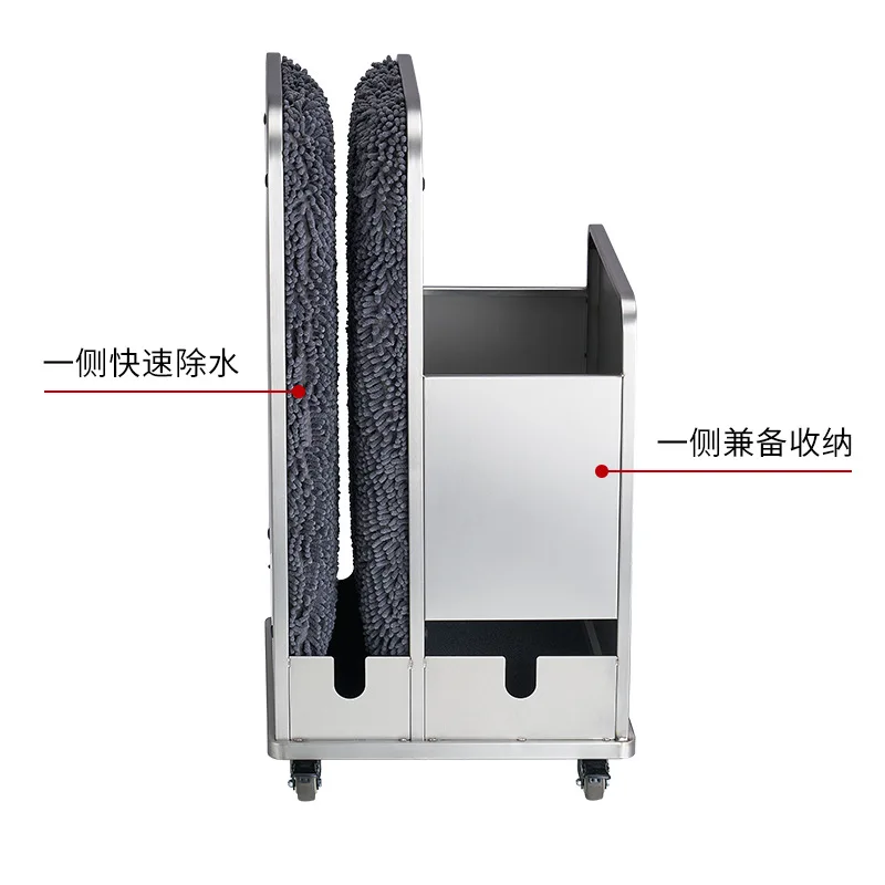 

Round Umbrella Water Remover Hotel Bank Shopping Mall Suction Bucket Stainless Steel Commercial