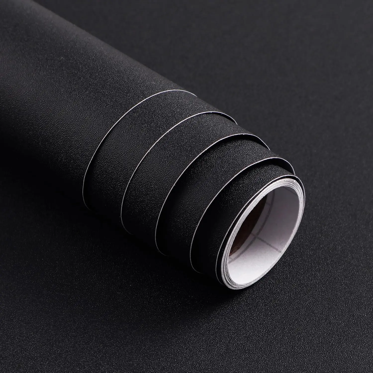 

Matte Black Peel and Stick Wallpaper 15.7"x118" - Waterproof, Eco-Friendly, Easy to Install