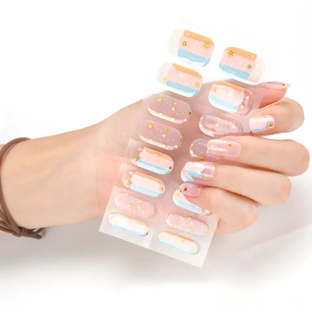 Destacável Wearable 3D unhas adesivos, unhas decorações, Hot Sliders, envoltórios completos, QF arte, A7H0, vendendo