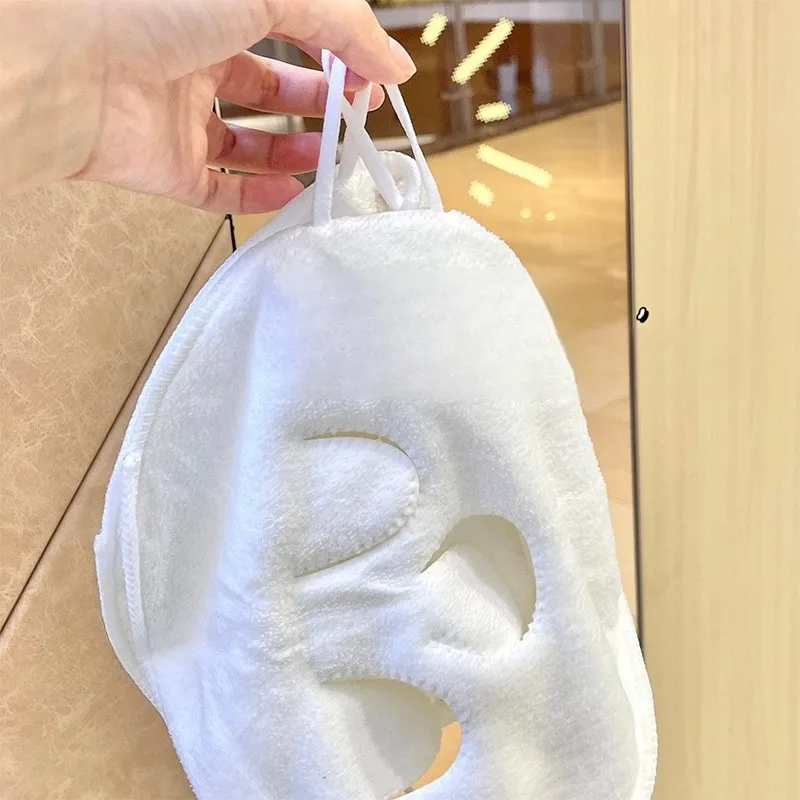 Wiederverwendbares, sanftes Handtuch für heiße Kompresse, hängendes Ohr, weich, hautfreundlich, Dampfheizung, heiße Kompresse, Gesichtstuch, nasse Kompresse, Gesichtstuch