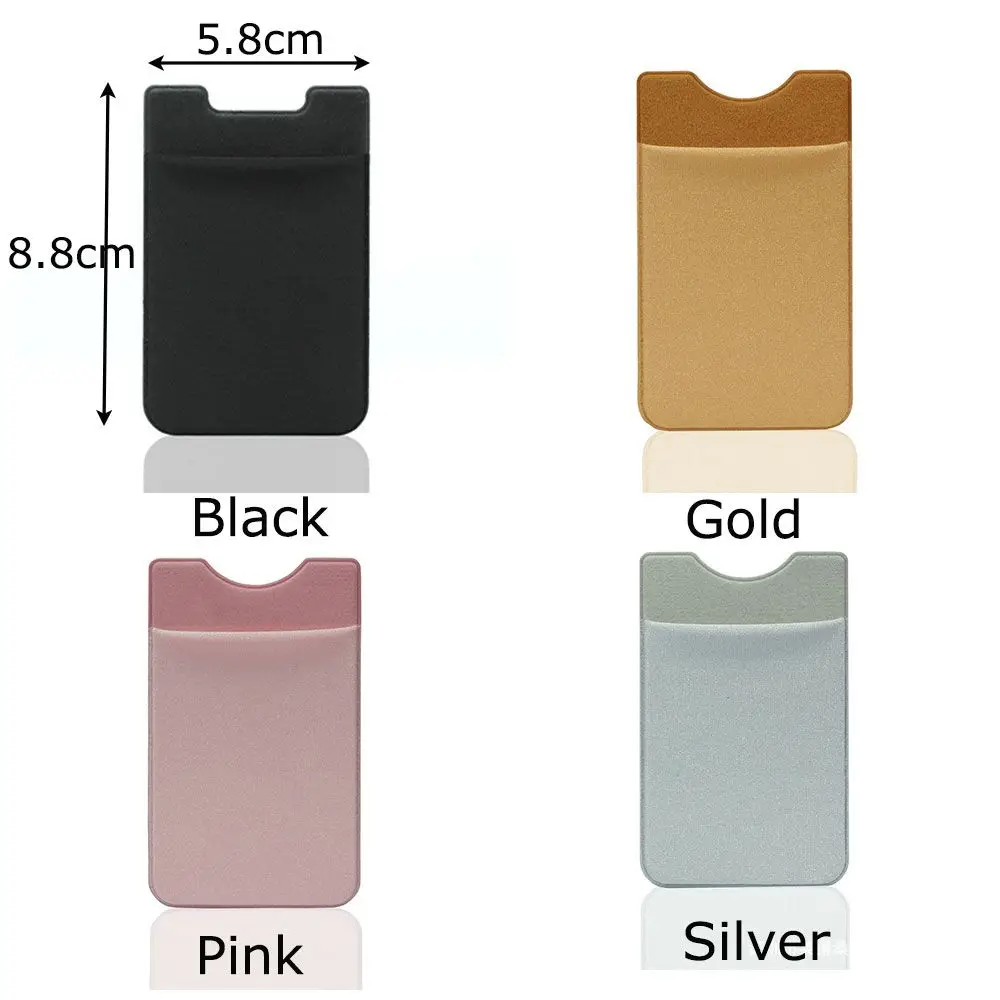 ГОРЯЧИЙ модный чехол-кошелек, держатель для карт, эластичная клейкая наклейка, карман для мобильного телефона