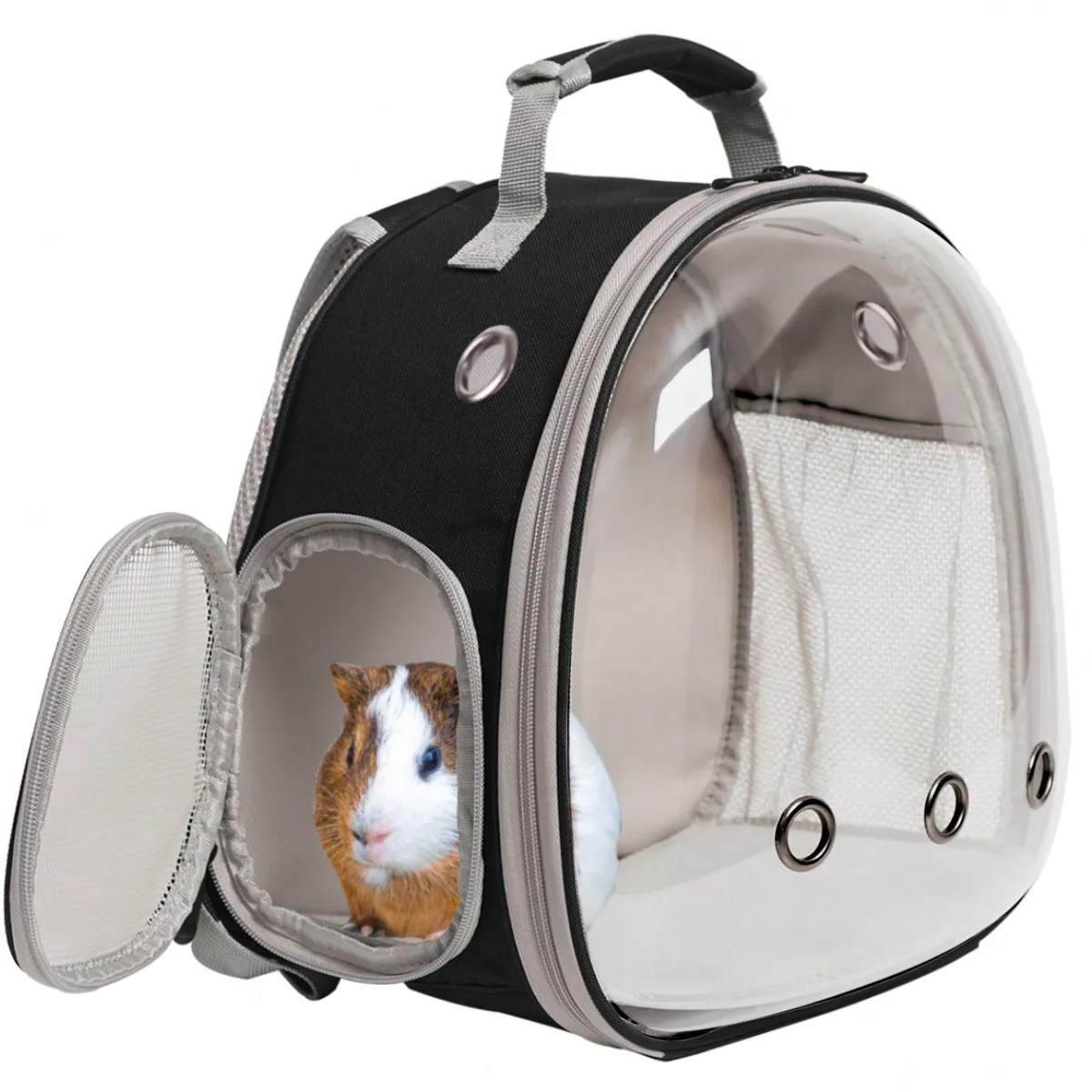 

1pc Guinea Pig Backpack Carrier, Space Capsule Astronaut Clear Bubble Window Reptile Backpack To Carry 2 Guinea Pig Hamster Bear