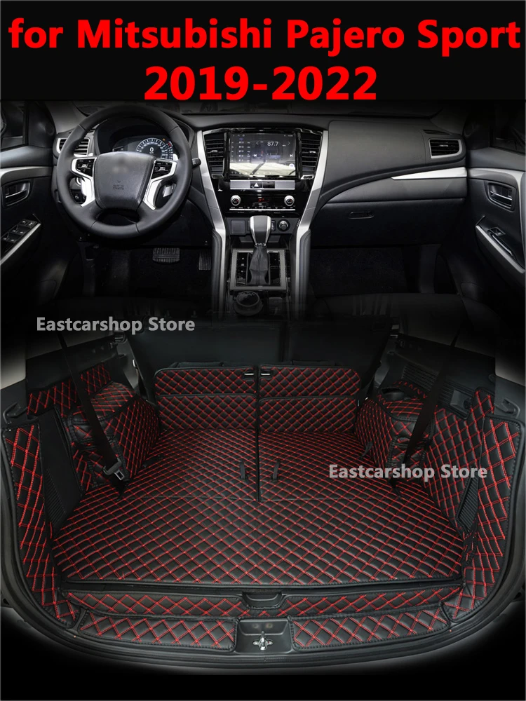 

For Mitsubishi Pajero Sport 2019 2020 2021 2022 Car All Inclusive Rear Trunk Mat Cargo Boot Liner Tray Rear Luggage Accessories