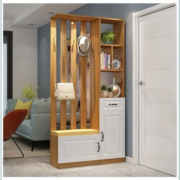 

Nordic door entrance cabinet Modern simple living room Double-sided partition Shoe cabinet Room hall Screen decoration Shelf Win