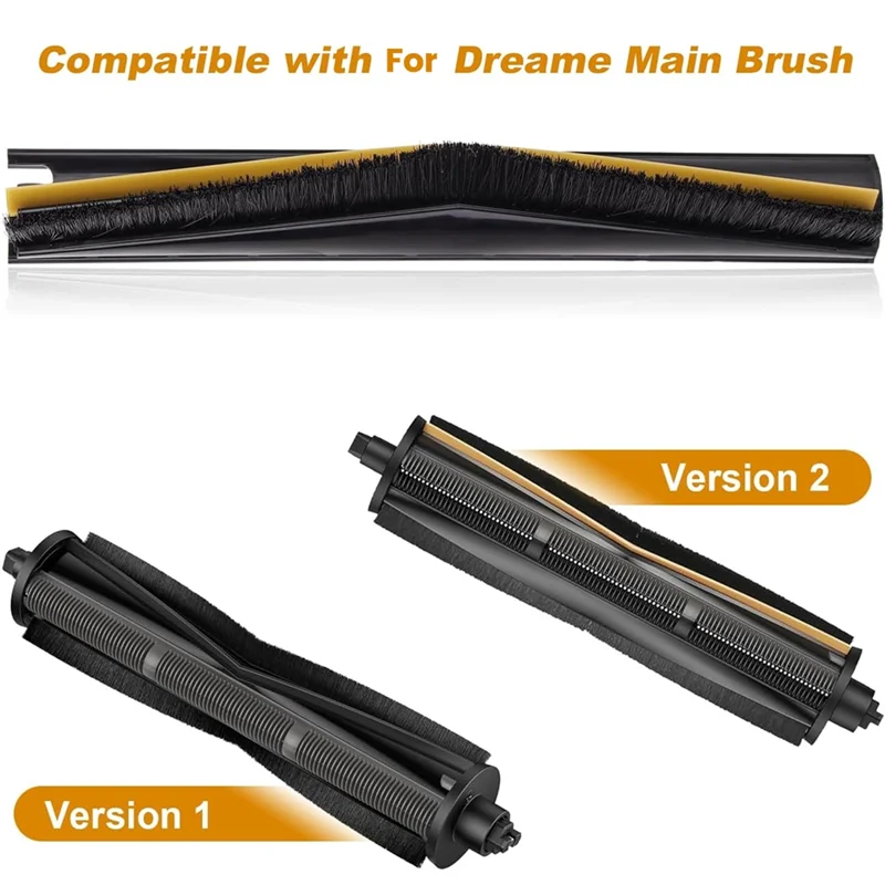 AT28-Main Brush Strips For Dreame L10s Ultra/L20 Ultra/X30 Ultra/X40 Ultra Anti-Tangle Roll Brush Strip Accessories Part