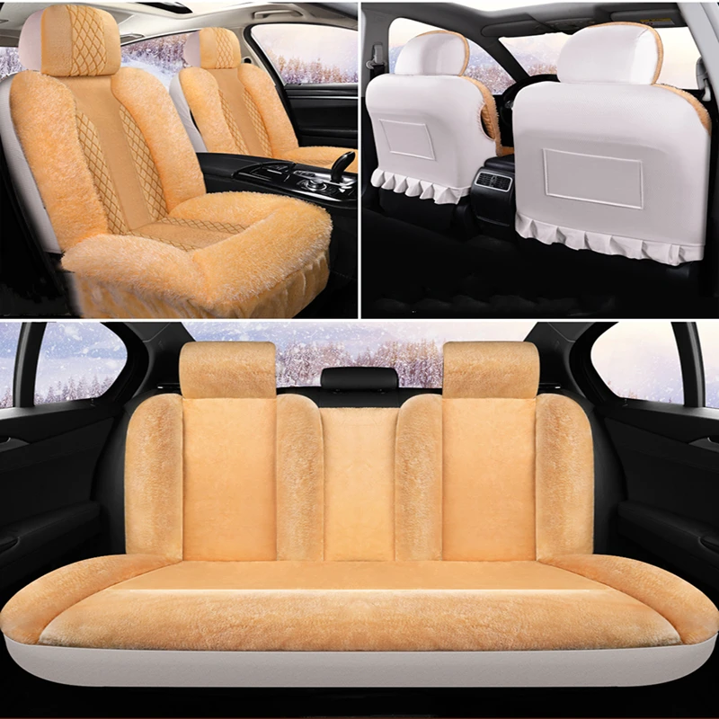 2026 New full surrounding car seat cover autumn and winter short plush all-inclusive cotton pedestal mat four seasons universal
