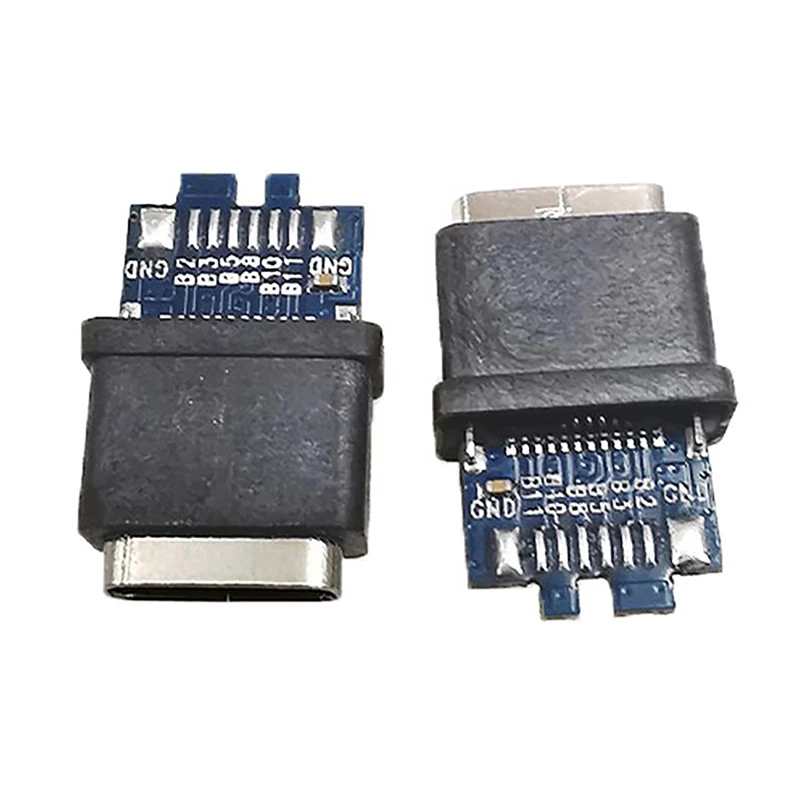 Adaptador de placa PCB para transferencia de Cable de datos, conector macho hembra tipo C de 16 Pines, USB-C 3,1, 1 unidad