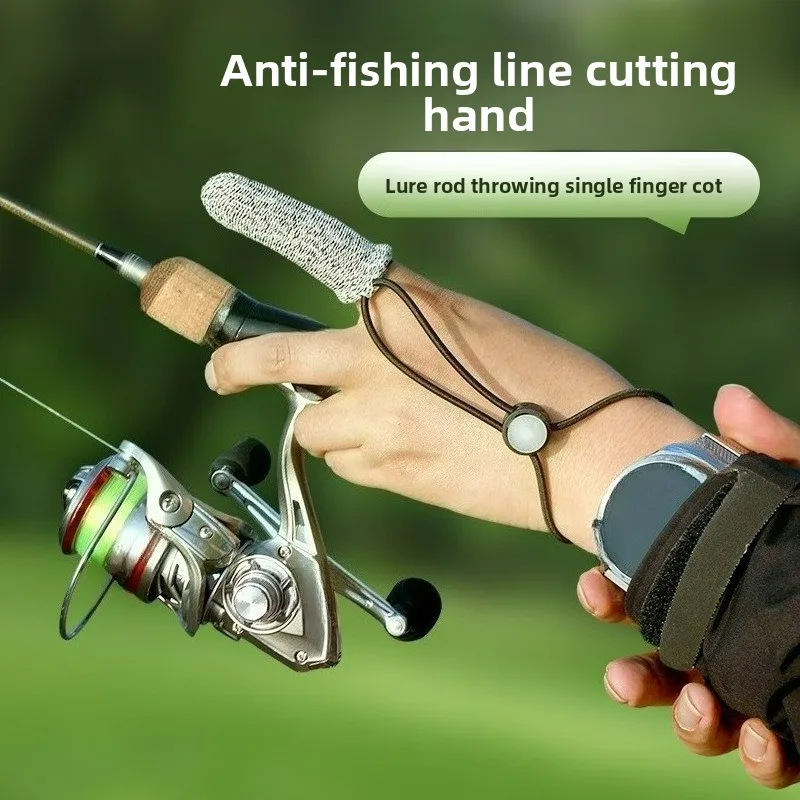 

LIANMAN Anti Cutting Finger Cots for Sea Fishing Anti Slip Wear-resistant Breathable Fishing Equipment Single Finger Gloves