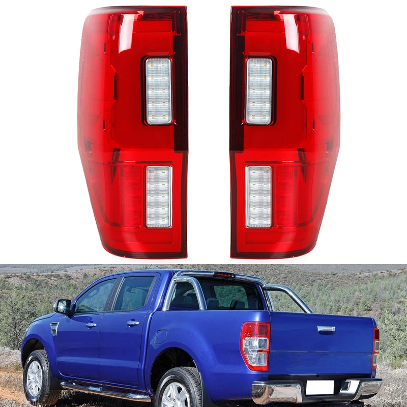 Car Rear Back Stop Lamp Light LED Tail Light Assembly For Ford Ranger 2012 2013 2014 2015 2016-2019 Upgrades T6 T7 T8 PX2 PX3