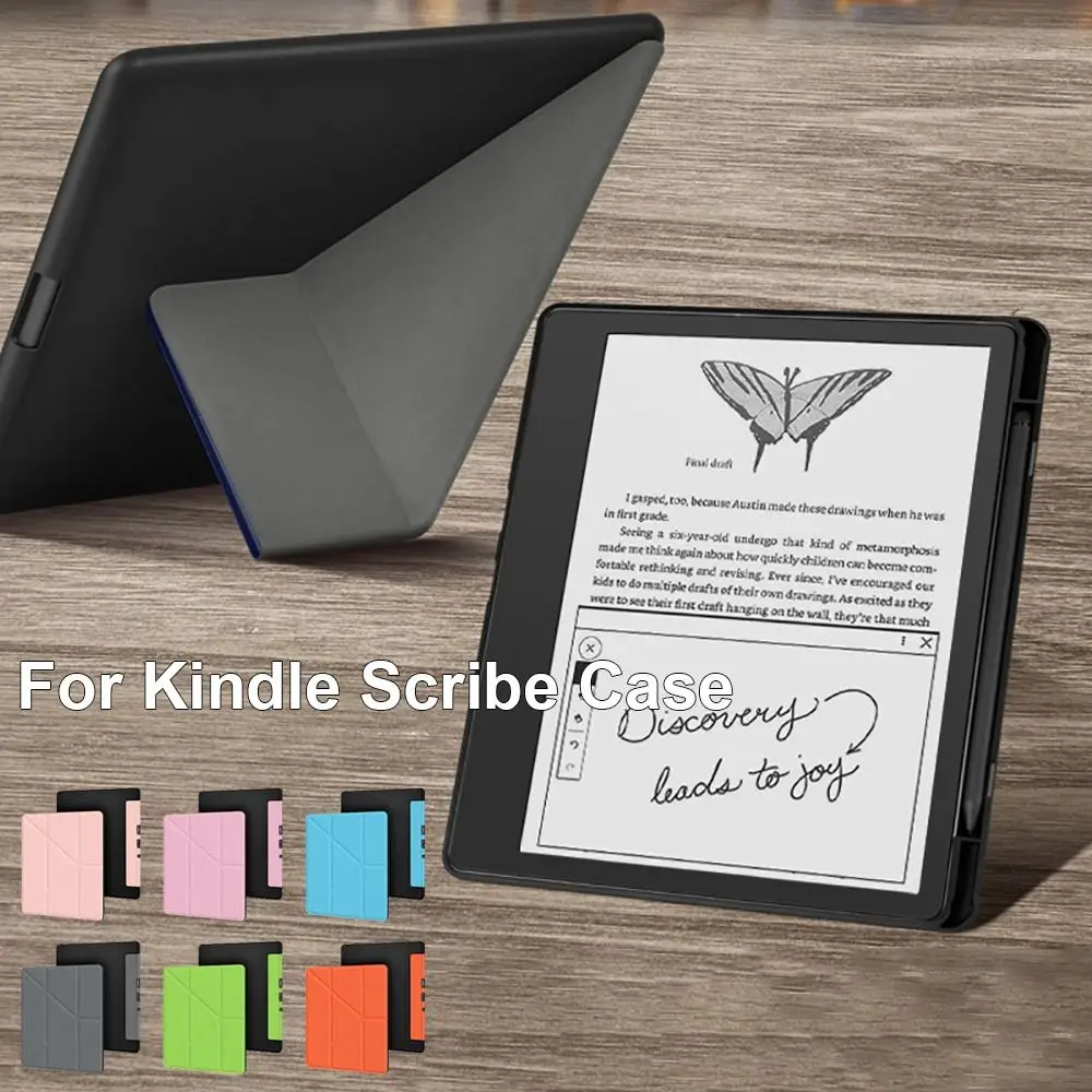 For Kindle Scribe 10.2 inch Smart Case Multi-folding Stand eReader Cover Full Protection Shell Auto Wake/Sleep with Pencil