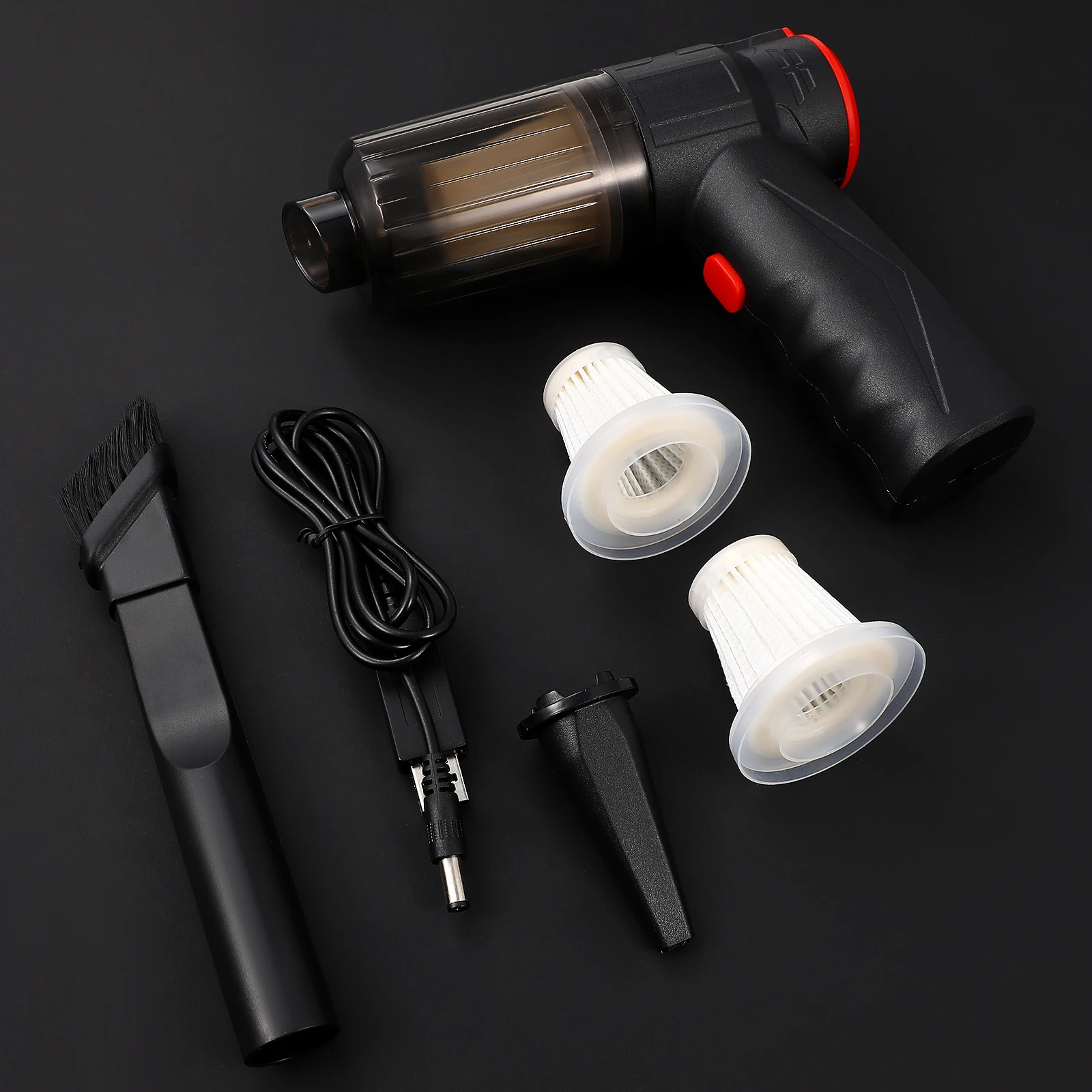 

1Set Car Vacuum Cleaner Cordless Handheld Portable High Power Motor Wet Dry Dust Hair Gravel Removal Multifunctional Wireless