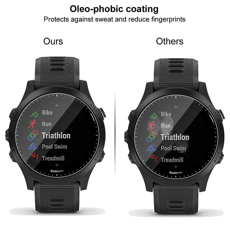 Vidro temperado para Garmin Forerunner 945 935 735 645 película protetora protetor de tela para Garmin Forerunner 230 225 235 220 630,garmin relógio smartwatch acessórios