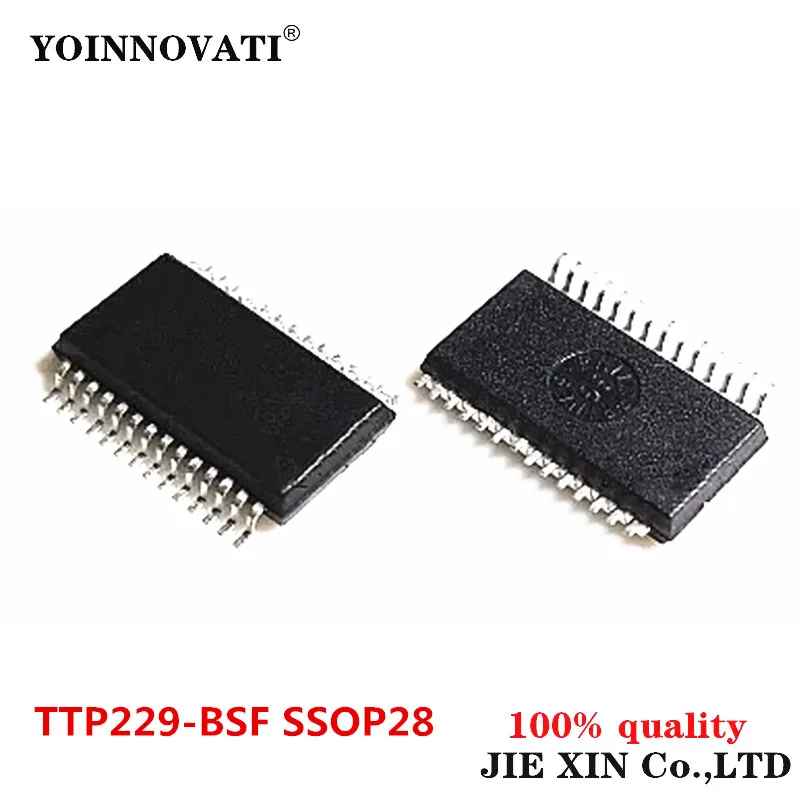 5-100Pcs TTP229-BSF TTP229-B TTP229 BSF SSOP28 16 key capacitive touch chip moduleset