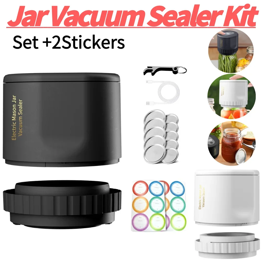 Mason Jar Vakuumierer, Vakuumiermaschine, kabelloses Einmach-Vakuumiergerät, elektrisches automatisches Küchenzubehör