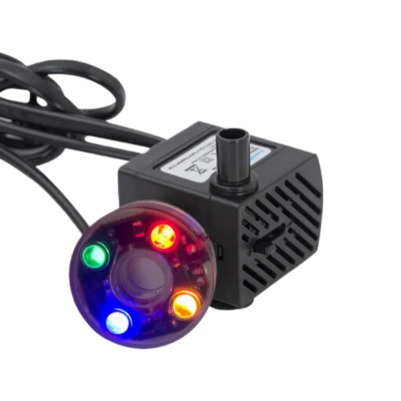 Pompe à eau LED 3W 5W pour fontaine, aquarium, bassin, jardin, rocaille, pompe à air 220V