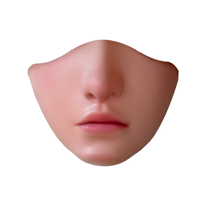 Silicone Mask Mouth Mug Seamless Nostrils Thickness 2.0mm Respirator Cosplay Beauty Lips With Ear Straps