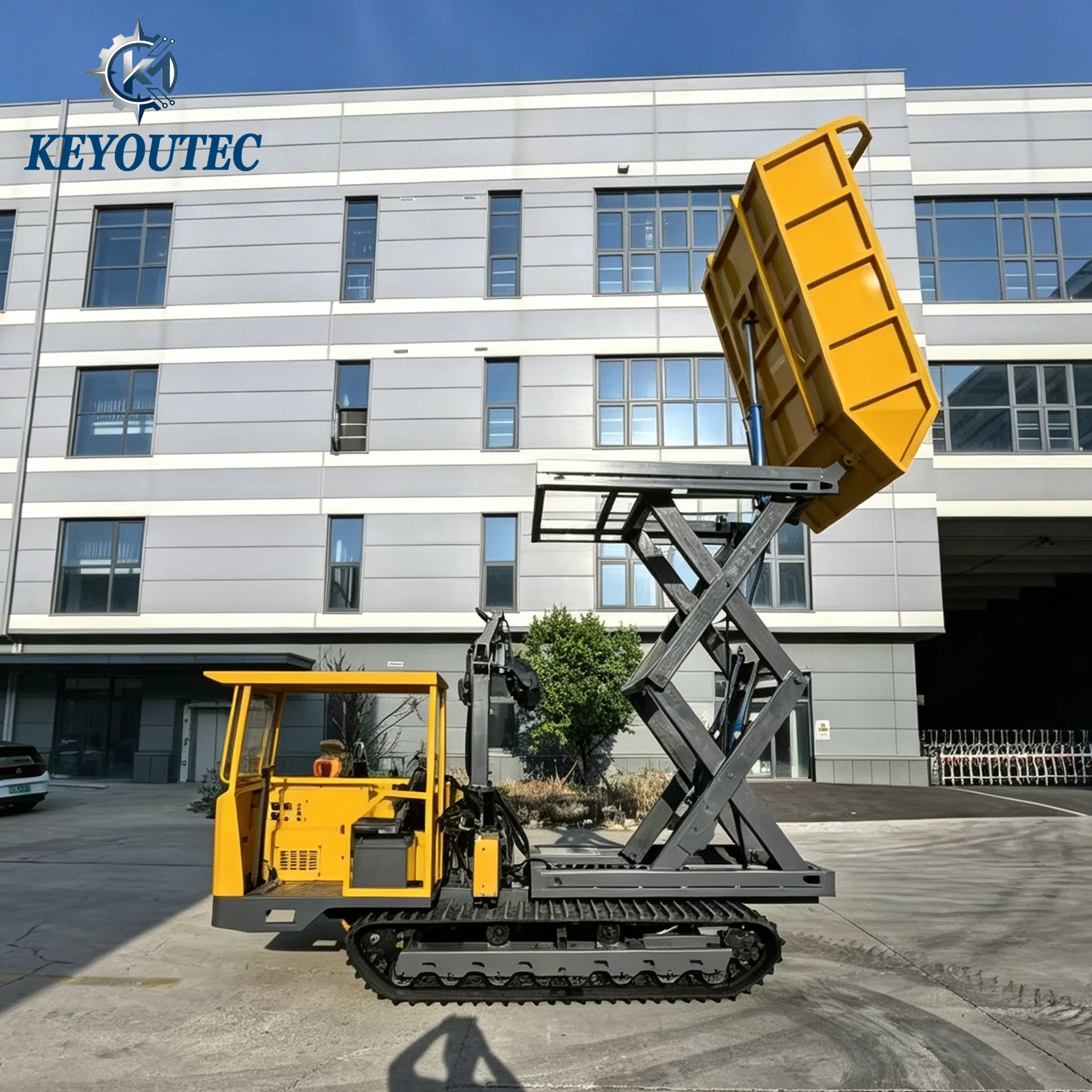 CE Approved -Powered 5 Ton Heavy Duty Steel Track Palm Plantation Harvest Southeast Asia Palm-dedicated Motor Engine