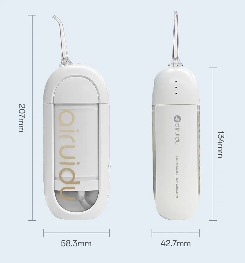 Portable Oral Irrigator Dental Water Jet Mini Powerful Water Flosser for Teeth Cleaning Floss Telescopic Tank Home Travel Bag image 6