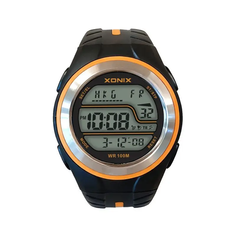 XONIX Fashion Watch Outdoor Sports Alarm Waterproof Luminous Electronic Watch Student Junior High School Running Timing