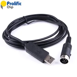 PL2303RA USB to 6 Pin Mini Din 6 RS232 Serial Converter Adapter Communication Programming Cable