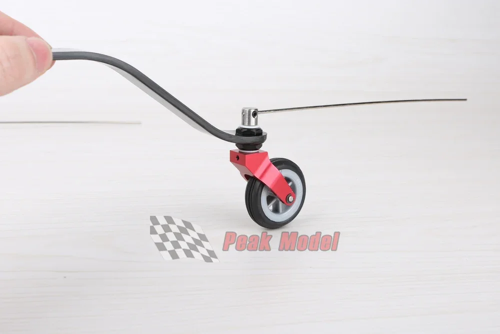 KUZA mais novo direção completa de fibra de carbono CNC liga roda traseira COMBO 4 tamanhos para 30CC ~ 220CC aeronave avião roda traseira de carbono