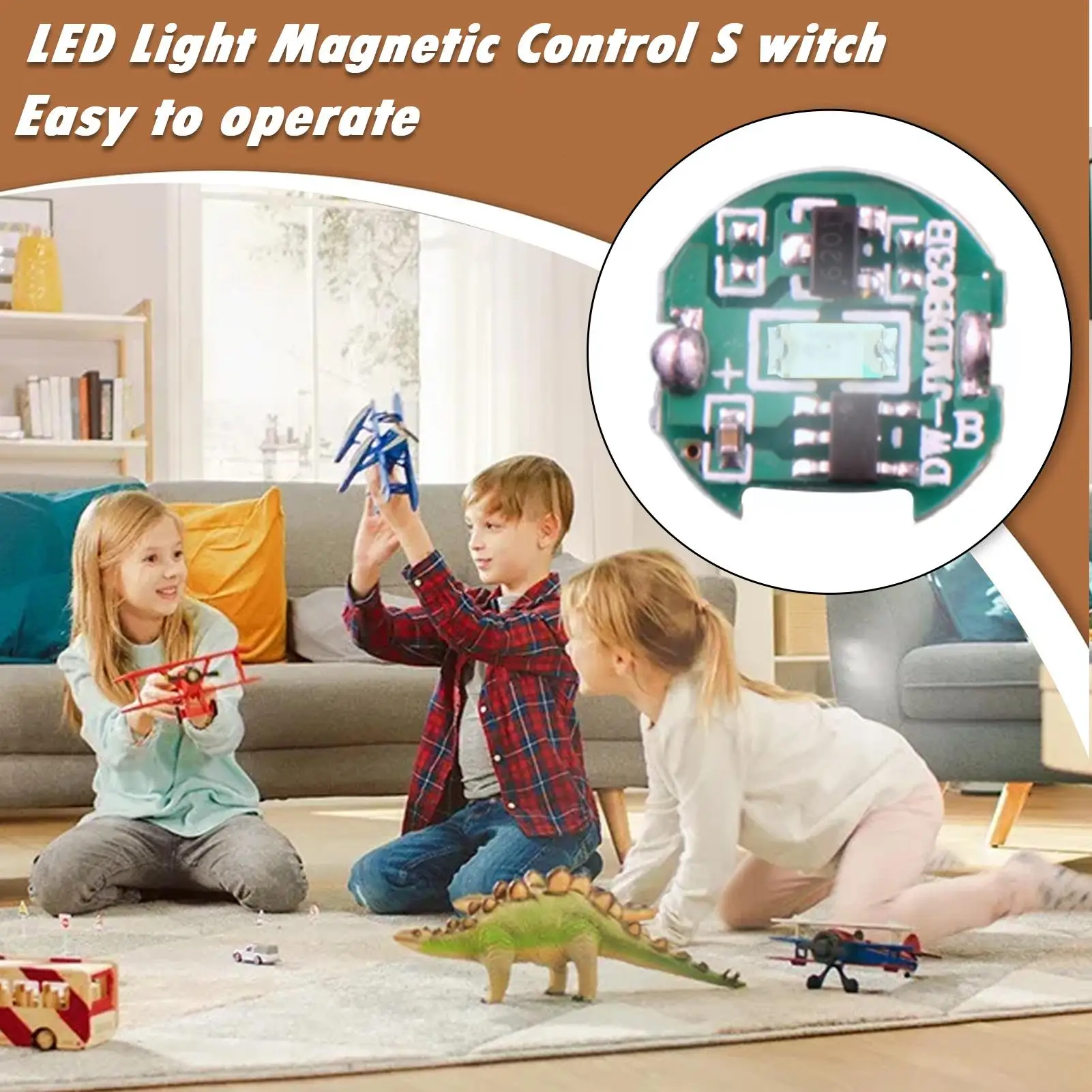 Small LED Light Magnetic Control LED Light For Anime Model & Toy Collection Compact Display Box Lighting Collectors Accessories
