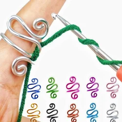 1/10pcs Adjustable Crochet Tension Ring Handmade Crochet Tension Ring Gift Crocheters Knitters Valentines Day Gifts Knitting