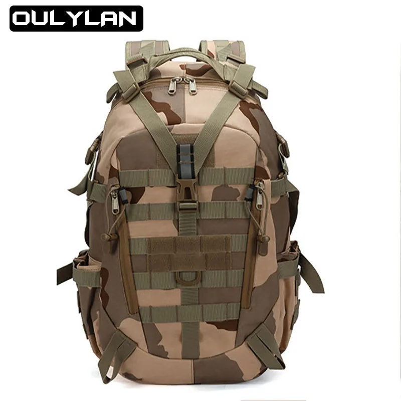 

Multifunctional Hiking Camping Backpack Men's 900D Camouflage Brigade CyclingOutdoor Mountaineering Tactical Sports Bag Backpack